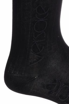 Logo-embroidered socks, zdjęcie 2 Logo-embroidered socks od Versace